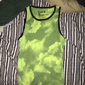 Cloudy green tank top